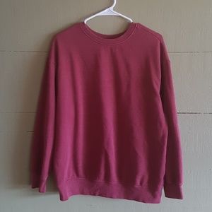 Dark red oversized boyfriend sweatshirt XS-S